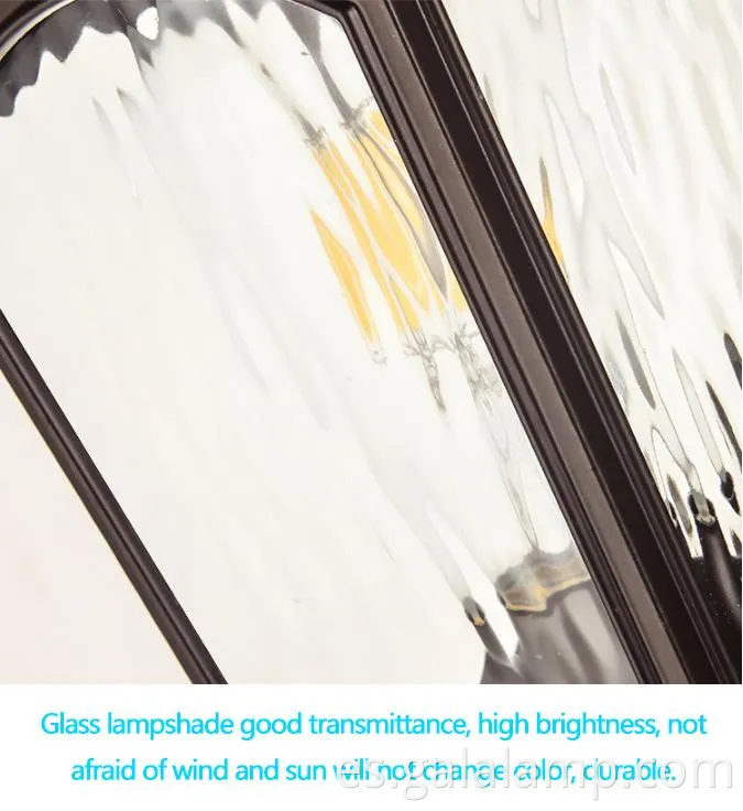 Elegante lámpara de pared LED impermeable al aire libre para pasillos